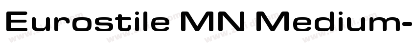 Eurostile MN Medium字体转换
